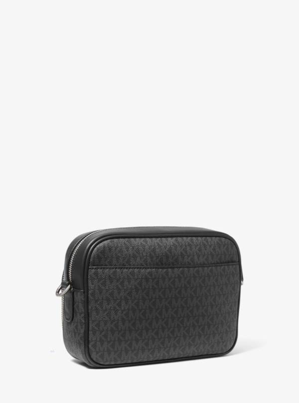 Panske Crossbody Kabelka Michael Kors Hudson Logo Čierne - Tasky Michael Kors Nejlevnejsi | IXTBL-4807